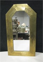 Brass Mirror Marked "Morocco" 5.5" X 13.75"