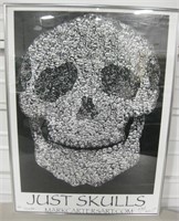 Framed "Just Skulls" Poster - Artist Signed In Pen
