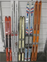 Lot Of 5 Pairs Of Miscellaneous Skis