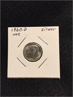 1960-D Dime. 90% Silver Uncirculated