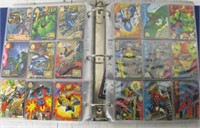 Binder With Miscellaneous DC Marvel Cards