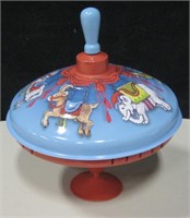 Tin Toy Spinning Top 8" Tall