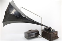 Antique Edison Standard Phonograph in Tiger Oak