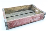 Vintage Dr. Pepper Wood Soda Pop Crate