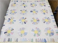 Hand Made All-Cotton Quilt-Made in 1940's