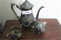 Leonard silverplate tea set