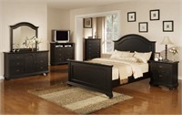 Brook Black 5 pc Full Size Bedroom Suite