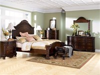 Ashley North Shore 5 Pc King Panel Bedroom Suite
