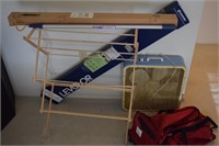 Misc. Lot-Drying Rack, Carry Bag w/Wheels,