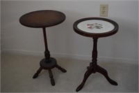 2 Lamps Stands(1 w/Decorative Top)