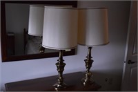 2 Lamps w/Shades(36" Tall)