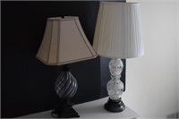 2 Table Lamps(1-33" Tall, 1-30" Tall)
