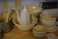 Lot of 15 Ceramic Kitchen Bowls & Accessories