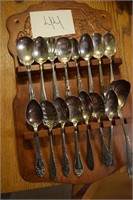 16 Stainless Steel Silver Plated Collector Spoons