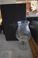 9" Waterford Crystal 2 Pcs Candle Holders