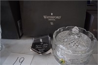 Waterford Crystal Covered Butter Dish(NIB)