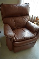 Soft Brown Leather Recliner