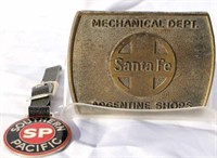 SOUTHERN PACIFIC WATCH FOB AND