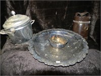 FEDERAL SILVER CO ICE BUCKET VINTAGE FLASK IN CASE