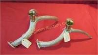Antler Candle Stick Holders 2pc lot