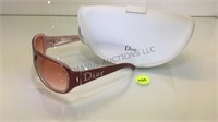 CHRISTIAN DIOR PINK CRYSTAL SUNGLASSES W/CASE
