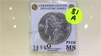 1899 O MORGAN DOLLAR SIGNATURE SERIES