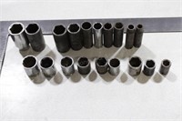 Group of 1/2" Drive Impact Sockets & Misc Others