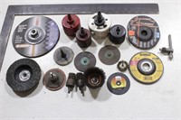 Group of Grinding & Wire Wheels, Hole Saws, Etc