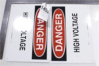 Group of 3 "Danger - High Voltage" Signs