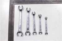 5pc MIT SAE Line Wrench Set. Includes 1/4" - 1"