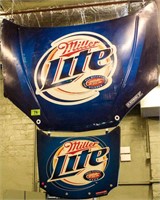 NASCAR Miller Lite Beer Racing Stock Car Hood Sign