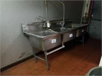 3-Bowl Stainless Steel Sink