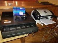 Cash Register Drawer and Fax Machine
