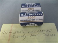 40- 2006 Uncirculated Half Dollars