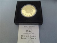 1854 Gold Double Eagle Tribute Proof