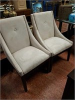 Pair of beige chairs