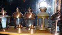 Lanterns & 2 Genuine Copper Candle Holders