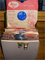 Metal Box with Over 30 Old Albums-78's