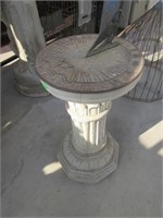 Cement Stand w/Sun Dial