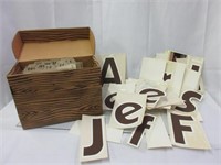 Old Box w/Signage Board Letters