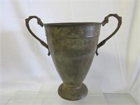 Metal Double Handle Vase