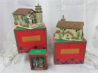 Porcelain Lighted Missions -2 in Boxes