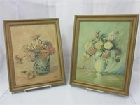 Floral Oil Paintings in Frames -2