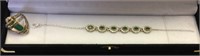 Turkish Emerald Bracelet & (Sz 9) Ring Set