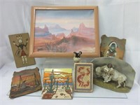 Native American Paintings, Sand Art, etc.