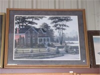 Large Framed & Matted Print -W. Saunders