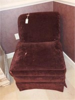 Lot #140 Purple upholstered side chair