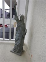 Lot #116 Pot metal garden statue of Liberty