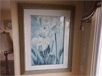 Lot #75 Framed floral print 30” x 42”