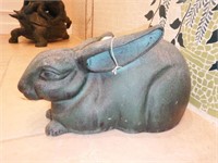 Lot #33 Pot metal figural garden rabbit (16”)